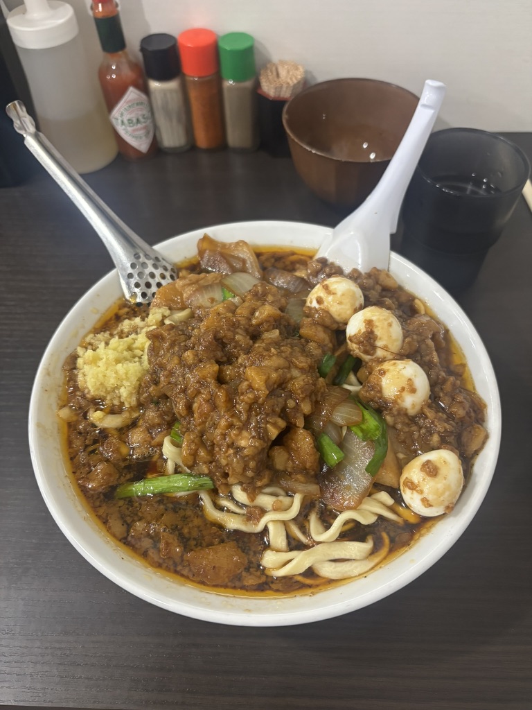 すず鬼 狭山ヶ丘分店 スタミナラーメン まさおトッピング